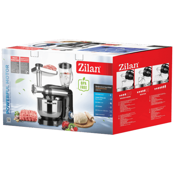 Zilan Mikser sa posudom + blender + nastavak za meso, 1400 W - ZLN1772 - Image 2