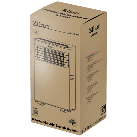 Zilan Pokretna klima, 3u1, 9000 Btu, 2.6 kW - ZLN7101 - Image 4