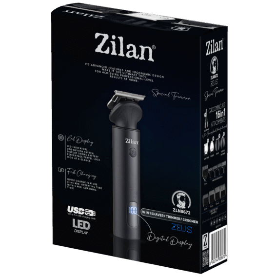 Zilan Aparat za šišanje, brijanje, trimer, 16u1 - ZLN8672 Zeus - Image 5