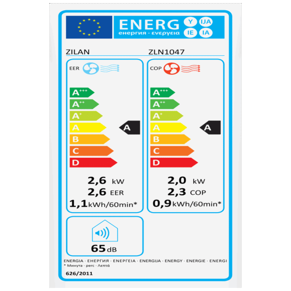 Zilan Pokretna klima, 3u1, 9000Btu, 1010W, WiFi - ZLN1047 - Image 6