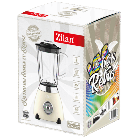 Zilan Blender zapremina 1.5 lit., 500W, 2 brzine, Retro - ZLN1207 - Image 2