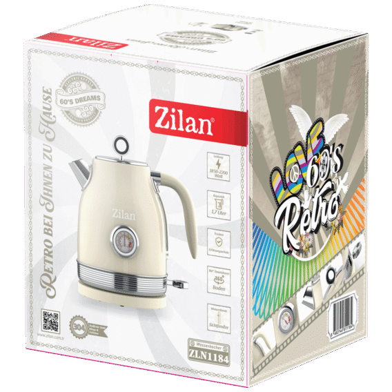 Zilan Kuvalo za vodu, zapremina 1.7 l, 2200 W, Retro - ZLN1184 - Image 2