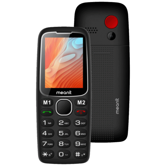 MeanIT Telefon mobilni, 2.4" ekran, SOS dugme, crni - Senior 10 Plus, Crni - Image 3