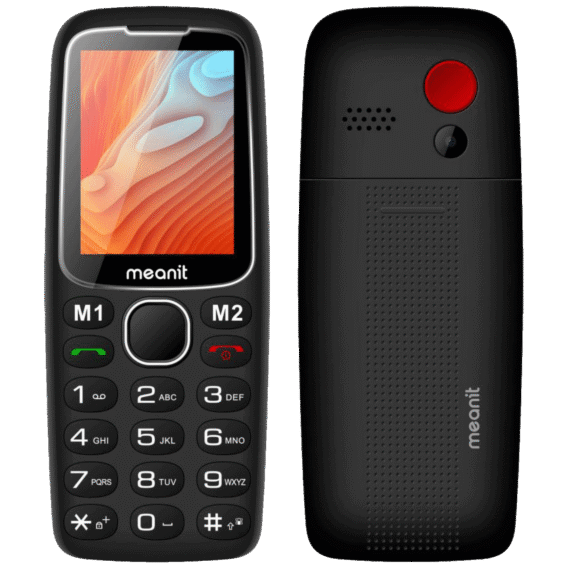 MeanIT Telefon mobilni, 2.4" ekran, SOS dugme, crni - Senior 10 Plus, Crni - Image 4