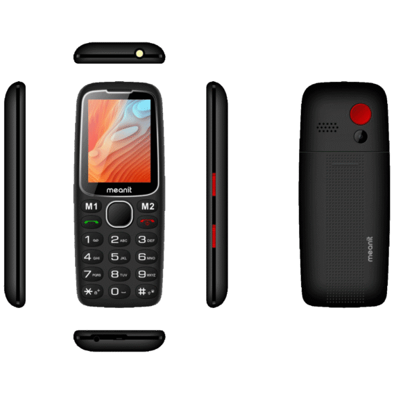 MeanIT Telefon mobilni, 2.4" ekran, SOS dugme, crni - Senior 10 Plus, Crni - Image 5