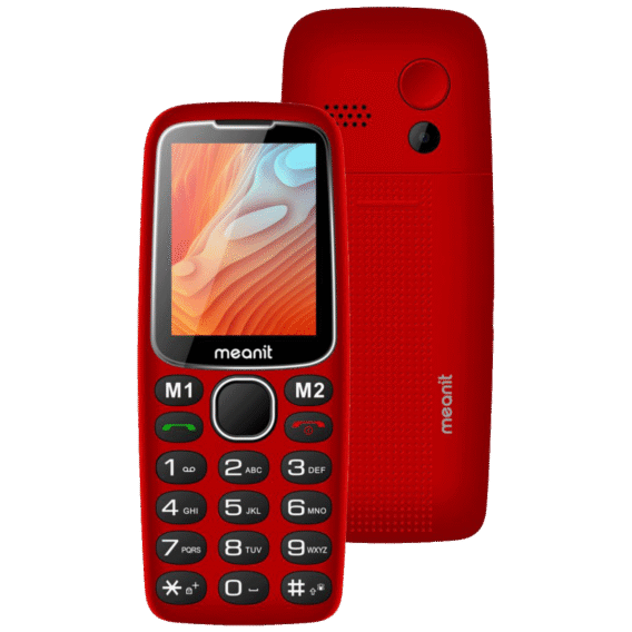 MeanIT Telefon mobilni, 2.4" ekran, SOS dugme, crni - Senior 10 Plus, Crveni - Image 3
