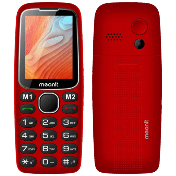 MeanIT Telefon mobilni, 2.4" ekran, SOS dugme, crni - Senior 10 Plus, Crveni - Image 4