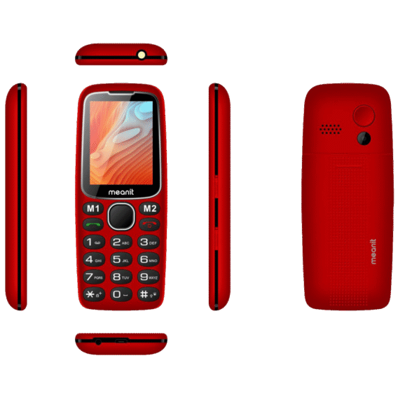 MeanIT Telefon mobilni, 2.4" ekran, SOS dugme, crni - Senior 10 Plus, Crveni - Image 5
