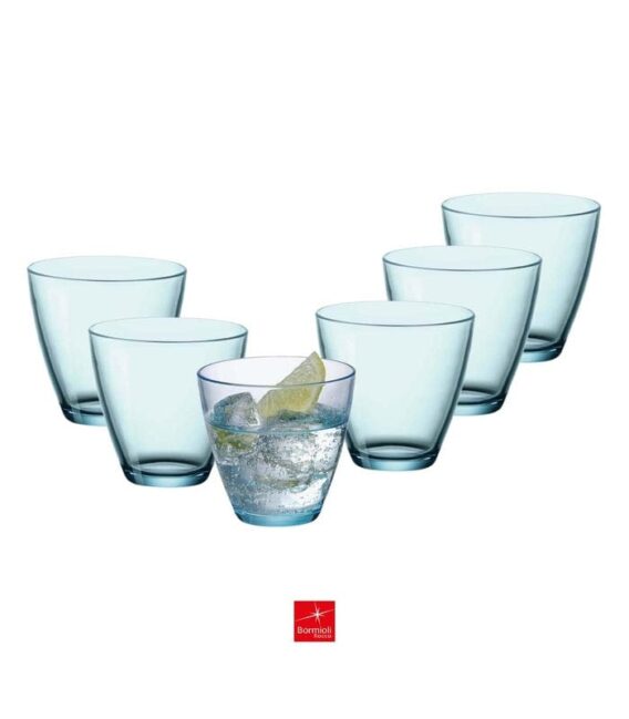 Staklene čaše BORMIOLI 6/1 plave