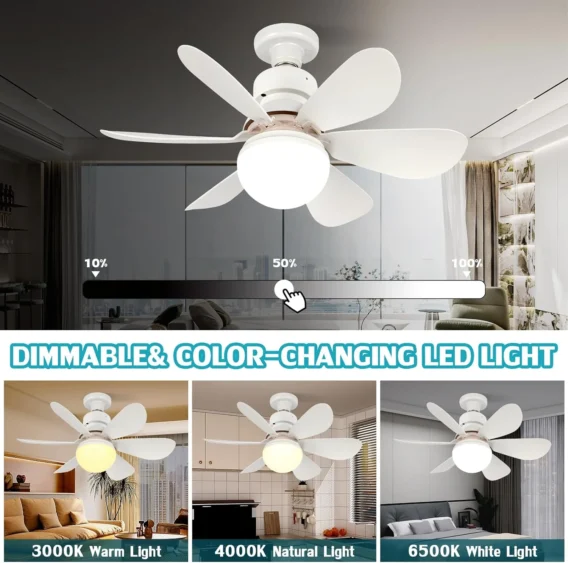 Led Luster Sa Ventilatorem 40W - Image 4