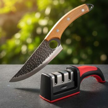 Ručno Kovani Kuhinjski Nož za Meso