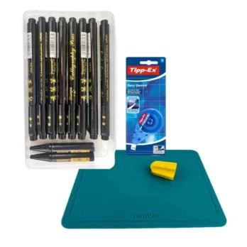 Set korektor, sekač za papir & kaligrafske olovke