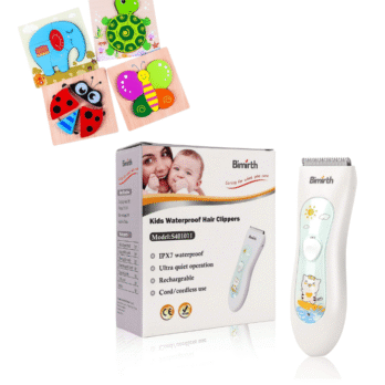 Set Bimirth vodootporna mašinica za bebe & drvena slagalica