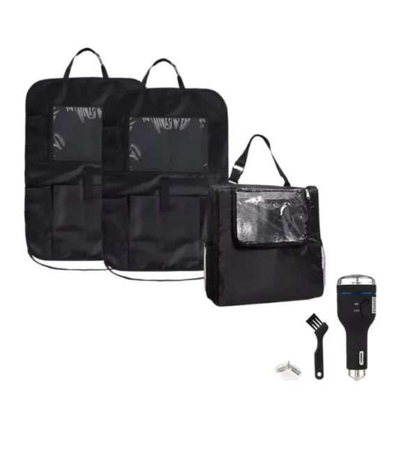 Set Organizator za auto sedište 2/1, termo torba za auto & Auto punjač