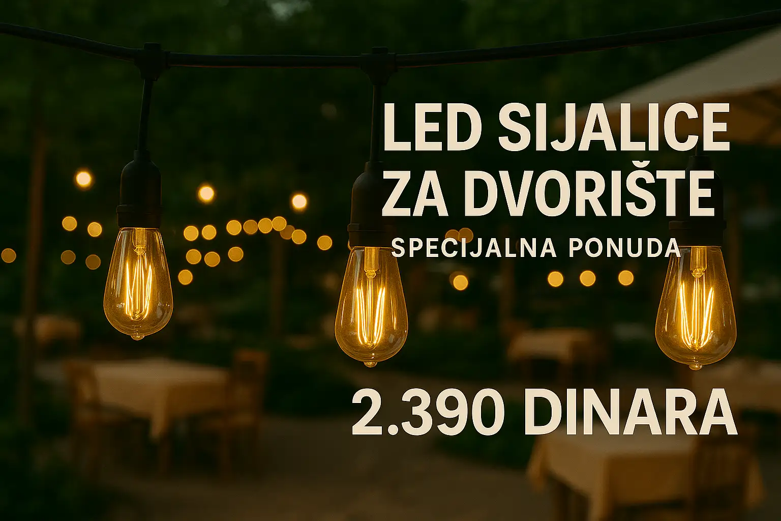 Dekorativne Led Sijalice Za Dvorište 5m