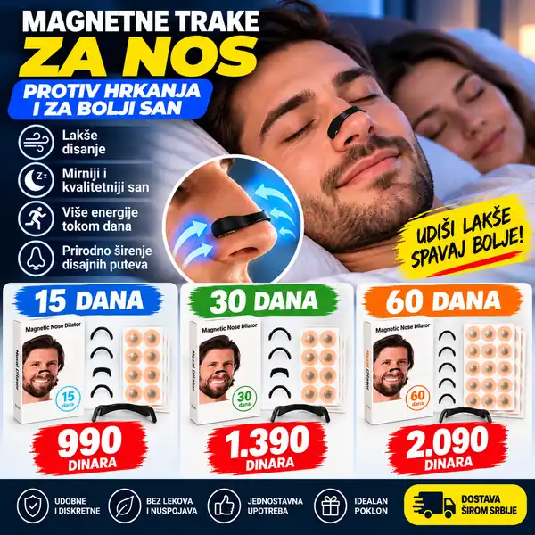Magnetne Trake za Nos – Protiv Hrkanja i Za Bolji San