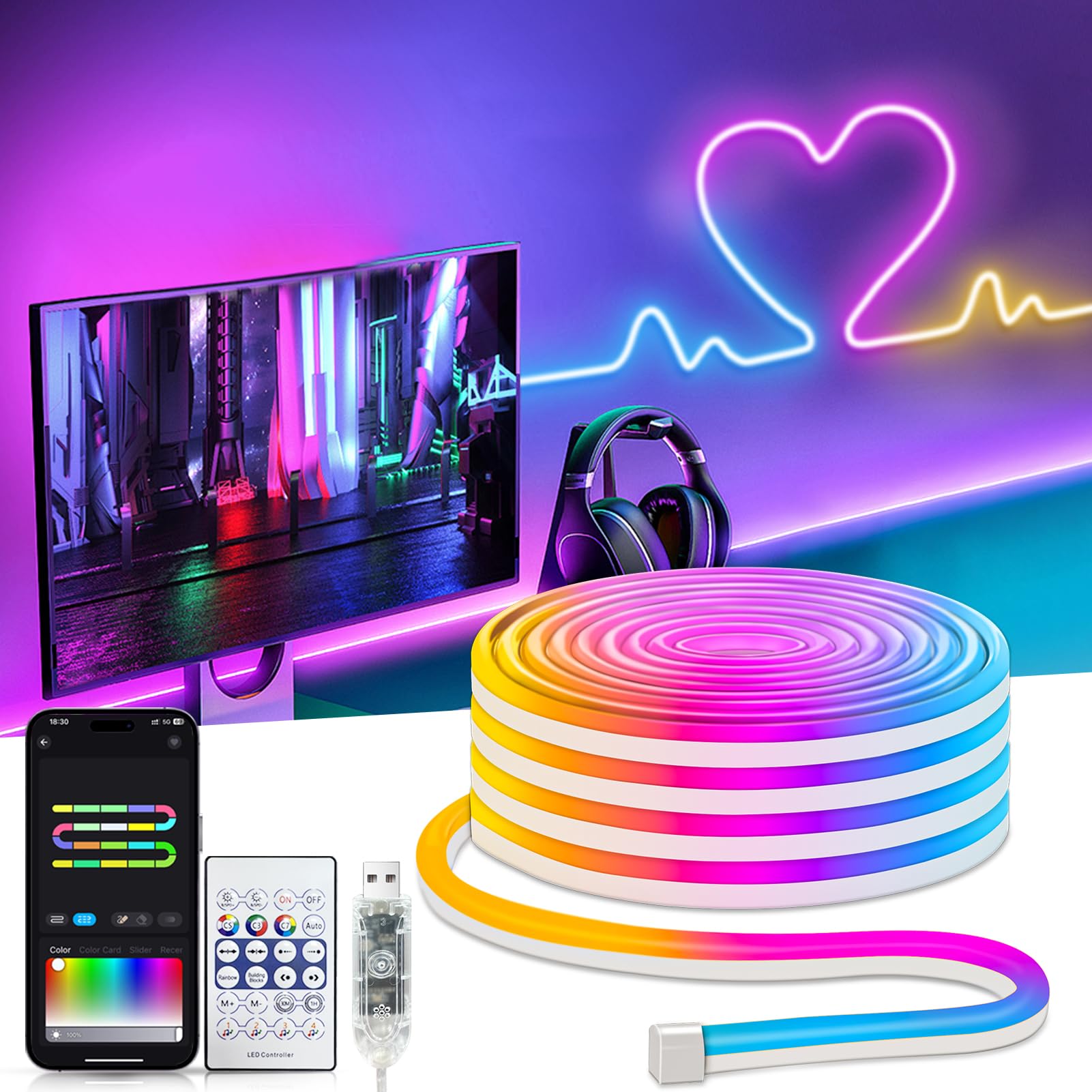 Led Neon RGB Traka 5m - Slika 3