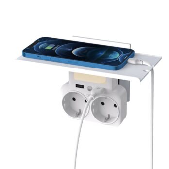 Smart Zidni Razdelnik Sa Policom 2.4A