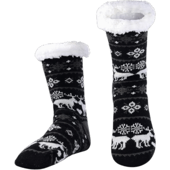 Novogodišnje čarape crne