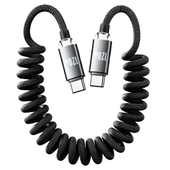 Spiralni Kabl USB-C Na USB-C 120W