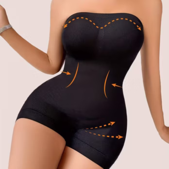 Bodi Steznik Sa Nogavicama Bez Bretela