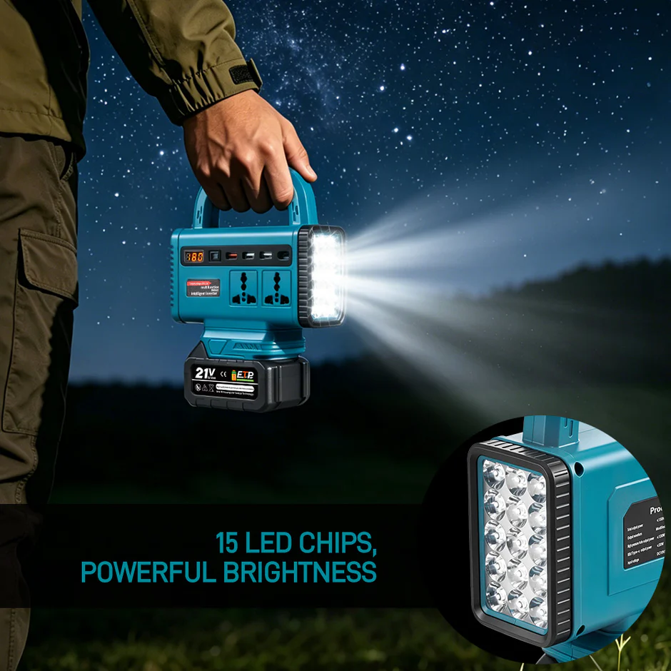 Prenosivi Sistem 150W Led Lampom Sa Bve Baterije - Slika 3