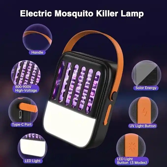 Solarna Lampa Protiv Komaraca 2u1 sa LED Svetlom - Slika 8