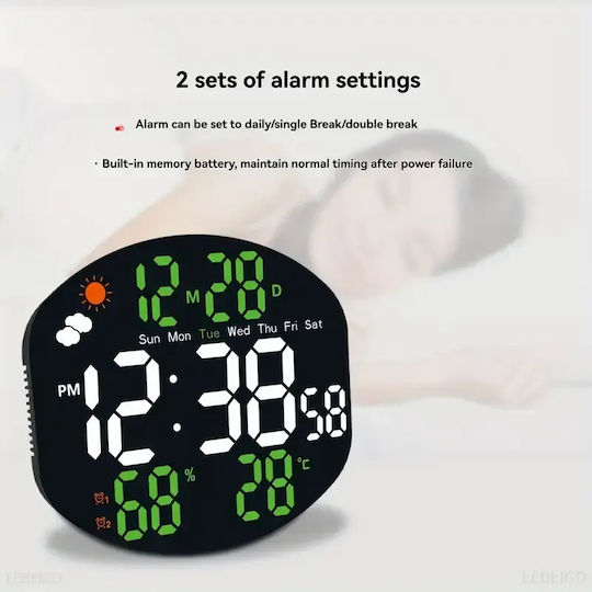 Led Digitalni Sat 3816L - Slika 3