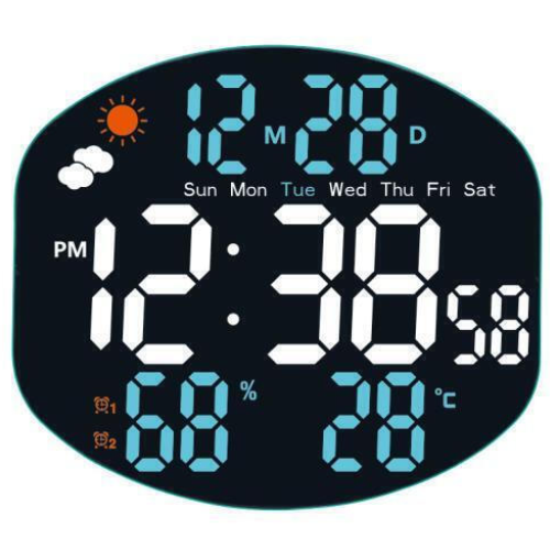 Led Digitalni Sat 3816L - Slika 2