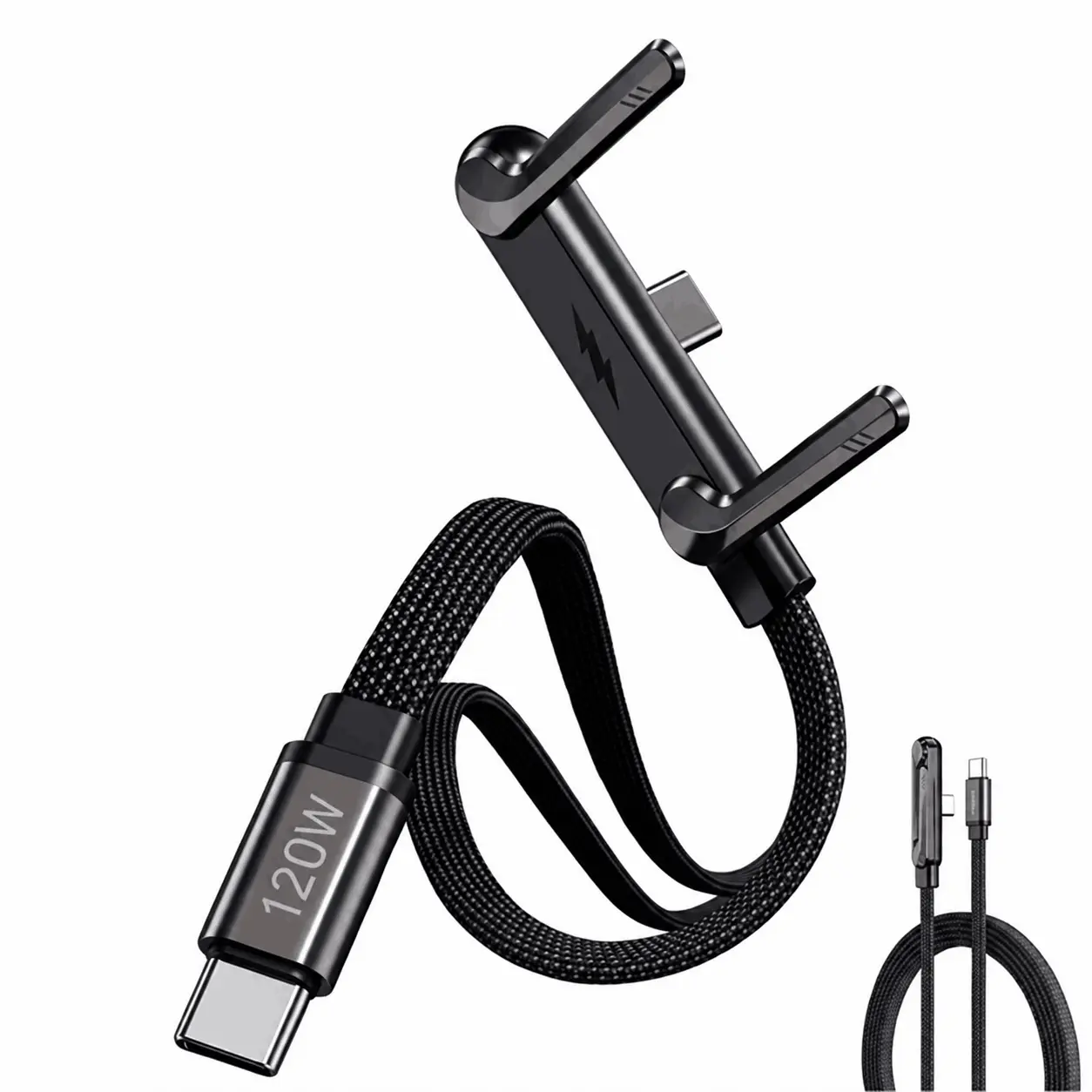 USB-C Kabl 120W sa Držačem za Telefon 1.5m